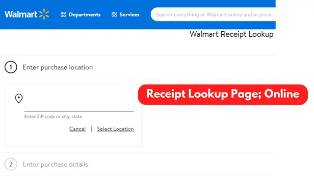 Receipt Look Page; Online Shopping