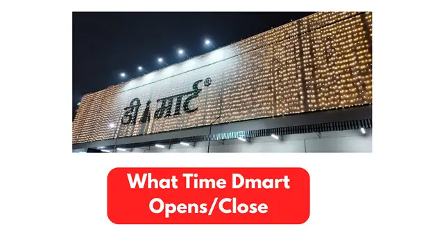 dmart open time today