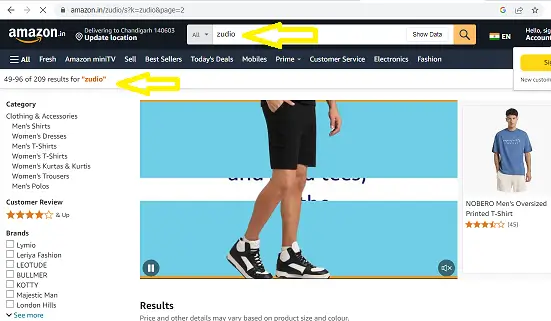 Amazon Zudio Online Shopping