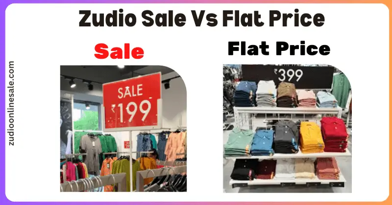 Zudio Sale and Flat Price Difference